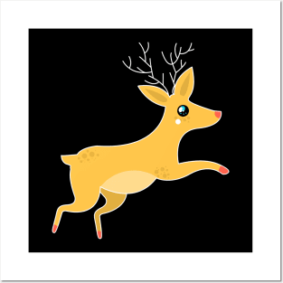 Christmas Reindeer Posters and Art